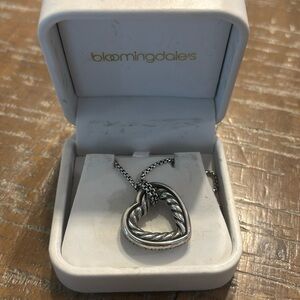 David Yurman cable heart necklace 
Cable Collection pre-loved great condition